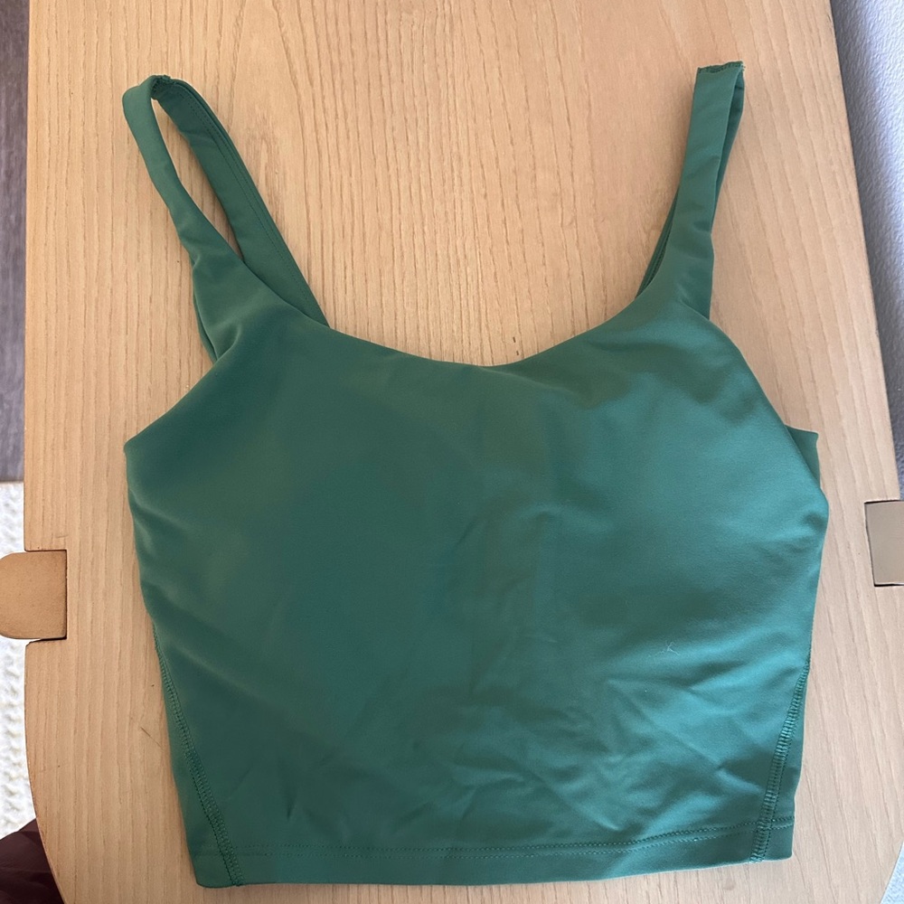 Green Activewear Crop Top